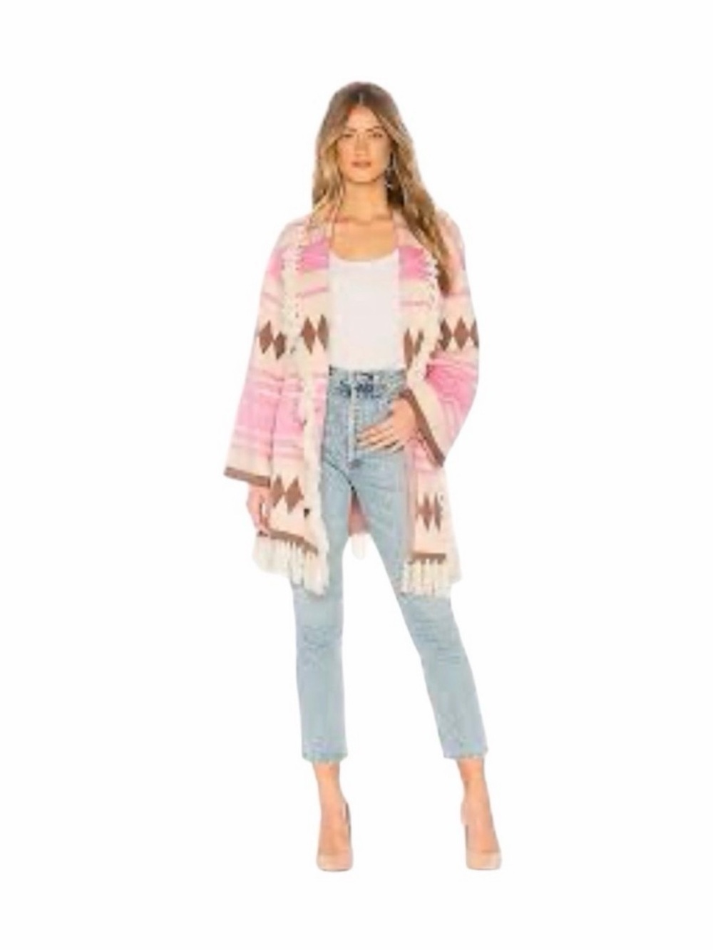 NWT -Lovers & Friends Madison Fringed Sweater